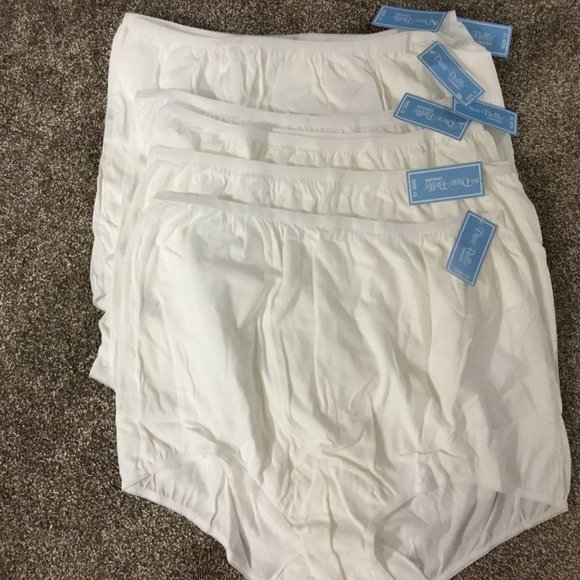 Dixie Belle Underwear 7 pair of Panties White Full Figure NEW Plus Queen Size 12 - Picture 2 of 10